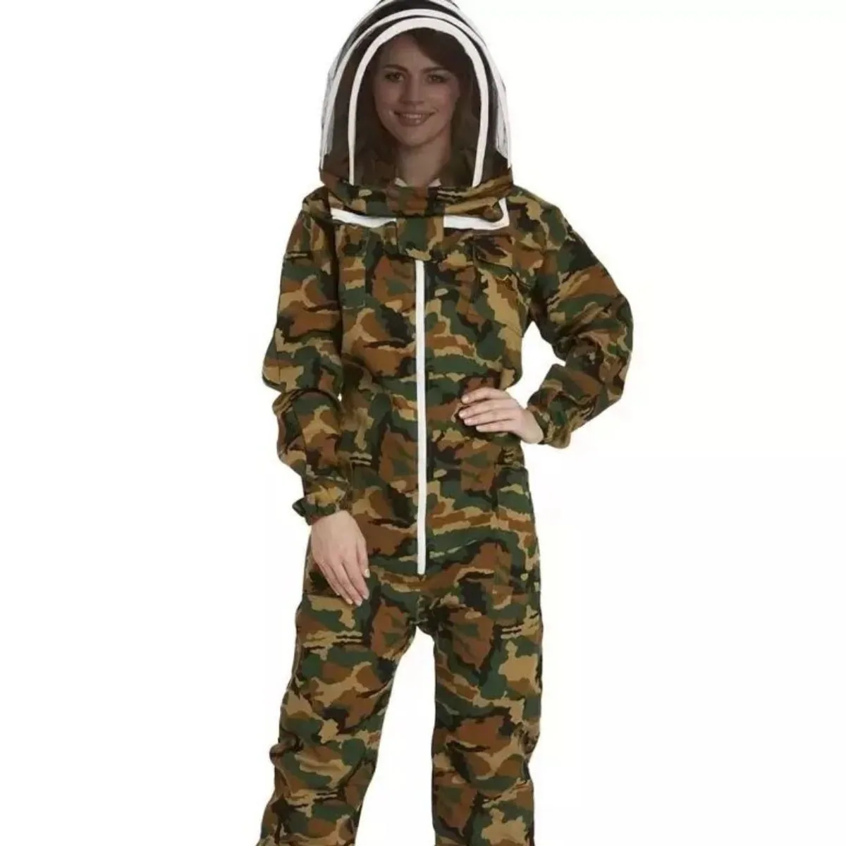 A children's bee suit in ventilated mesh, drafted as its own garment rather than graded down from an adult pattern